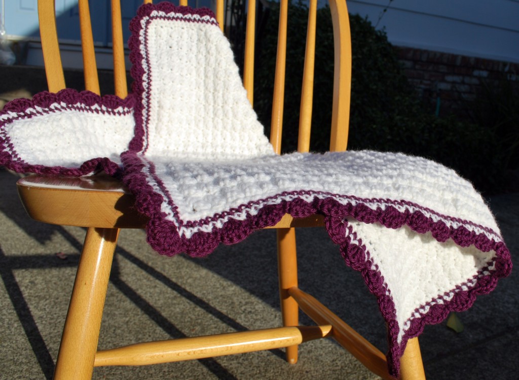 Purple baby blanket 006