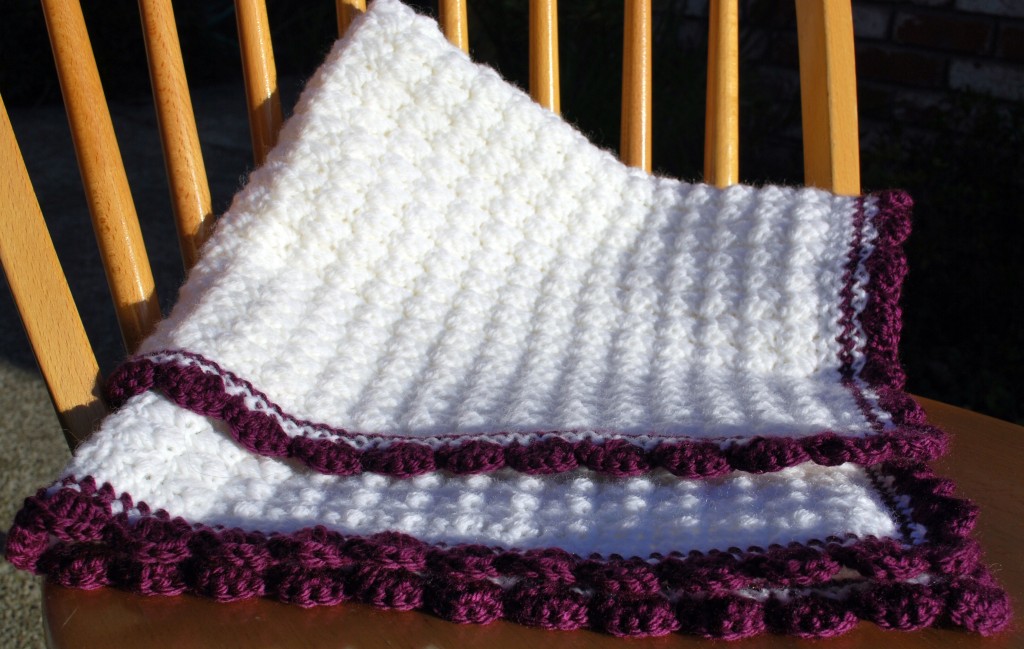 Purple baby blanket 010